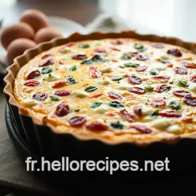 Quiche Savoureuse Sans Pâte : Un Délice Légèrement Gourmand Fiche recette