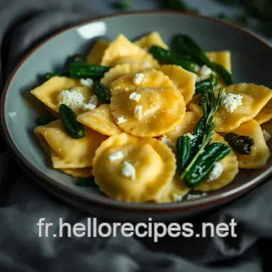 Ravioli Maison à la Ricotta et Épinards : Un Délice Fait Maison Fiche recette