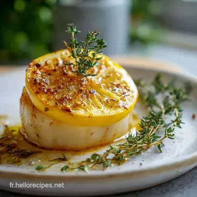 Recette de Lotte R&ocirc;tie au Citron et Thym Fiche recette