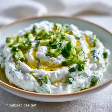 Recette Tzatziki Cr&egrave;te pour 6 Personnes Fiche recette