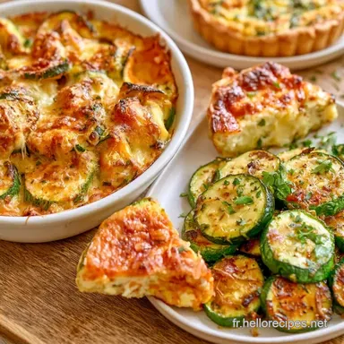 22 Recettes de Courgettes : Po&ecirc;l&eacute;es, Gratins et Flans