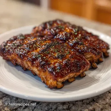 Ribs Barbecue Am&eacute;ricains pour 4 Personnes Fiche recette