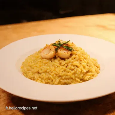 Risotto aux St Jacques Crémeux La Recette Facile et Gourmande Fiche recette