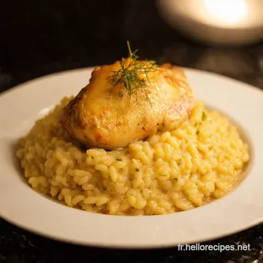 Risotto Poulet Facile Recette Crémeuse à la Française Fiche recette