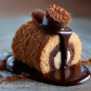 Roul&eacute; au Chocolat Moelleux Biscuit A&eacute;rien et Ganache Intense Fiche recette