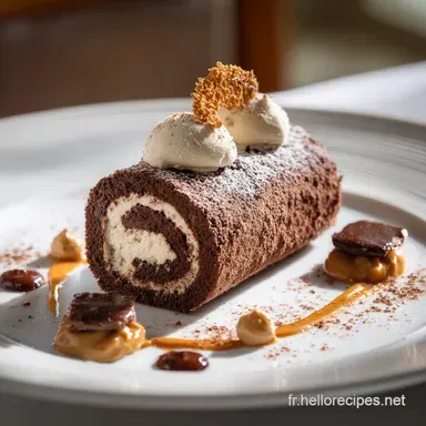 Roul&eacute; au chocolat et beurre de cacahu&egrave;te La recette gourmande et moelleuse Fiche recette