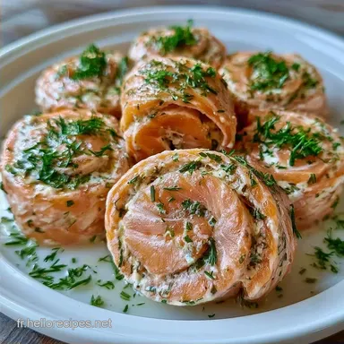 Roul&eacute; Saumon Fromage Frais en 17 Minutes