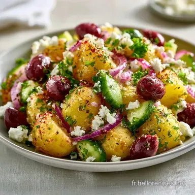 Salade De Pommes De Terre Grecque Pour 4 Fiche recette
