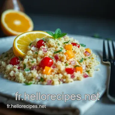 Salade de Quinoa à la Menthe Fraîche et Agrumes - Fraîcheur Méditerranéenne Fiche recette