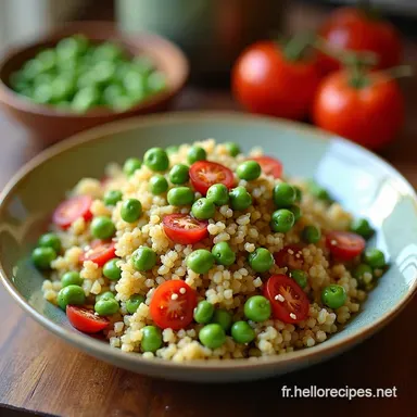 Salade de Petits Pois Quinoa Feta Ma Recette Facile et Printani&egrave;re Fiche recette