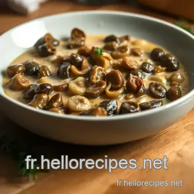 Découvrez ma savoureuse sauce aux morilles : une touche raffinée en cuisine Fiche recette