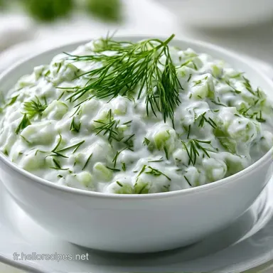 Sauce Tzatziki au Yaourt Grec Fiche recette