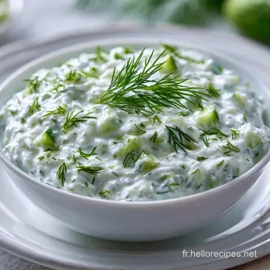 Tzatziki Rapide en 25 Minutes Fiche recette