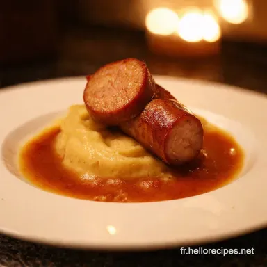 Saucisse Pur&eacute;e Maison La Touche Bleue Gourmande Fiche recette