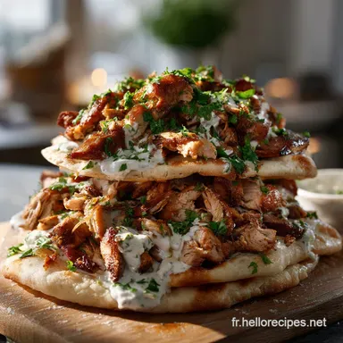 Shawarma poulet Recette maison authentique et marinade secr&egrave;te Fiche recette