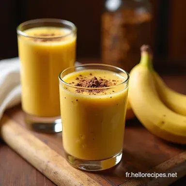 Smoothie Banane Amlou Mon Secret Marocain Express Fiche recette