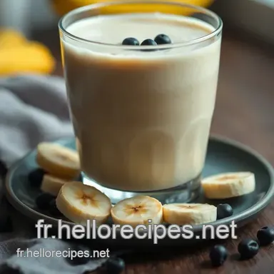 Smoothie Banane: Mon Recette Facile de Petit-déjeuner Tropical Fiche recette