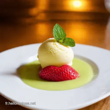 Sorbet Fraise Menthe Sans Sorbeti&egrave;re Mon Secret Fra&icirc;cheur Fiche recette