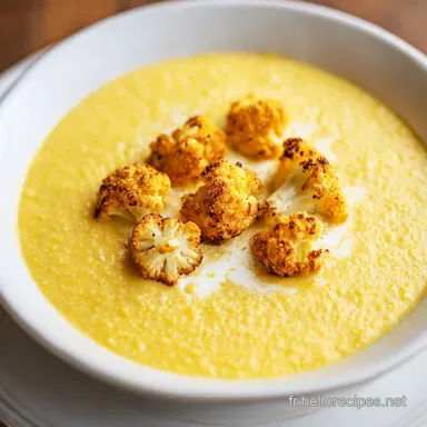 Soupe Chou Fleur Cheddar 2 Velout&eacute;e Fiche recette