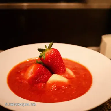 Soupe de Fraises Facile Le Dessert d&Eacute;t&eacute; Rafra&icirc;chissant Fiche recette