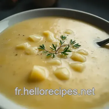 Soupe Patate Douce Veloutée à l'Ail et au Gingembre: Recette Facile et Réconfortante Fiche recette