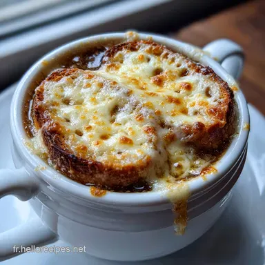 Soupe L'Oignon Gratin&eacute;e: Bouillon Velout&eacute; Fiche recette