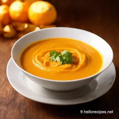 Soupe Tha&iuml; de Butternut Voyage Exotique Facile Fiche recette