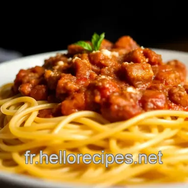 Spaghetti Bolognaise Traditionnelle: Ma Recette Italienne! Fiche recette
