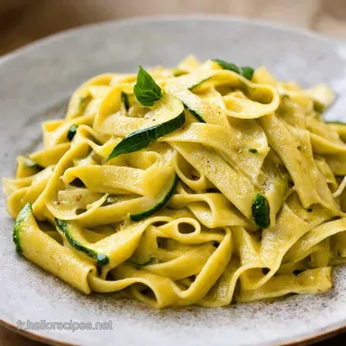 Tagliatelles de Courgettes Ma Recette CitronBasilic Express Fiche recette