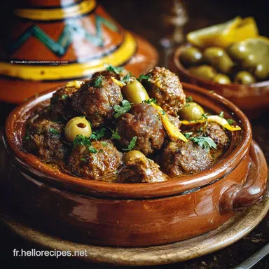 Tajine de Kefta aux Olives : Recette Marocaine Sauce Onctueuse Fiche recette
