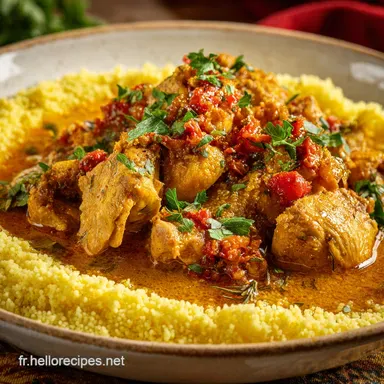 Tajine de Poulet aux &Eacute;pices pour 5 Portions Fiche recette