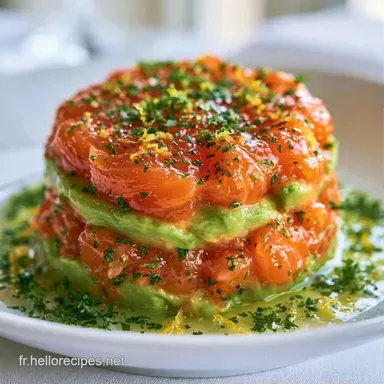 Tartare De Saumon aux Agrumes Fiche recette
