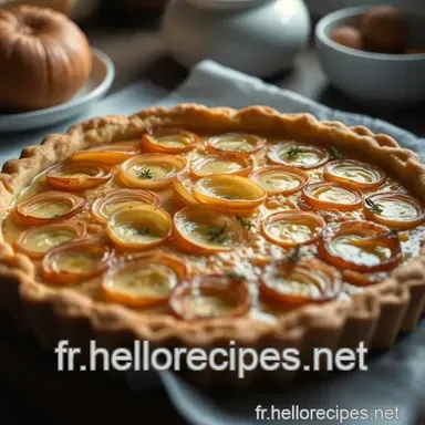 Tarte à l'Oignon à l'Ancienne: Ma Recette Rustique Facile Fiche recette