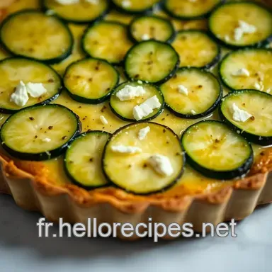 Ma Délicieuse Tarte au Chèvre Courgette Facile! Fiche recette