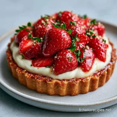 Recette de Tarte aux Fraises pour 8 Fiche recette