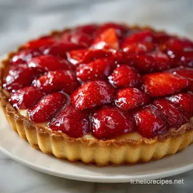 Tarte Aux Fraises Pour 8 Portions Fiche recette