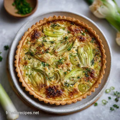 Recette Tarte Aux Poireaux Croustillante et Cr&eacute;meuse Fiche recette