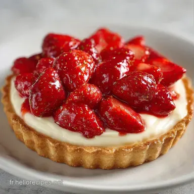 Tarte Fraises GrandM&egrave;re : Cr&egrave;me Velout&eacute;e Fiche recette
