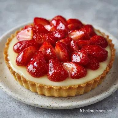 Recette Tarte Fraises Lignac (6 pers) Fiche recette