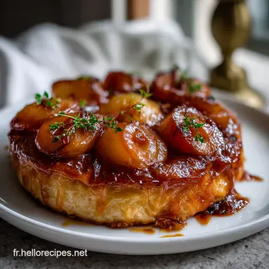 Tarte Tatin Aux Coings Amour de : Caramel Sal&eacute; & Coings Fondants Fiche recette