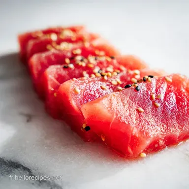 Tataki de Thon Rouge : Recette en 12 Minutes pour 4 Personnes Fiche recette