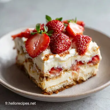 Tiramisu Aux Fraises : Recette aux Fraises et Mascarpone en 30 min Fiche recette