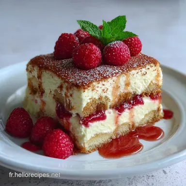 Recette Tiramisu Framboise pour 6 Personnes Fiche recette