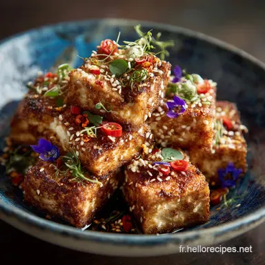 Tofu croustillant aux s&eacute;sames vegan Le secret du crack parfait Fiche recette