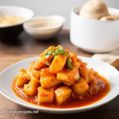 Tteokbokki plat en sauce Ma recette facile et r&eacute;confortante Fiche recette