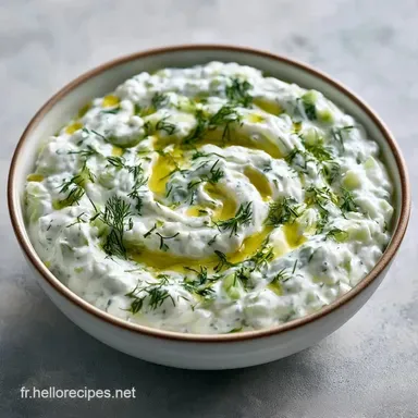 Tzatziki &Agrave; L'Aneth pour 11 Portions Fiche recette