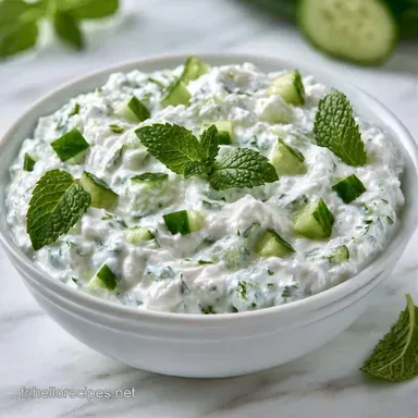 Tzatziki Au Skyr Pour 6 Portions Fiche recette