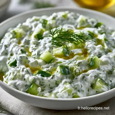 Tzatziki Grec &Agrave; l'Aneth pour 4 Personnes Fiche recette