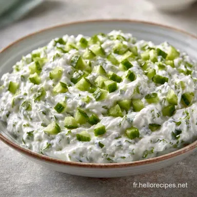 Recette Tzatziki Skyr Prot&eacute;in&eacute; pour 4 Fiche recette