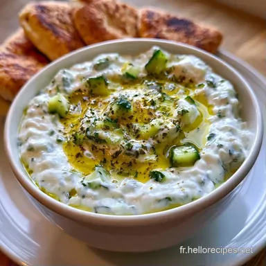 Tzatziki Traditionnel au Yaourt Grec Fiche recette